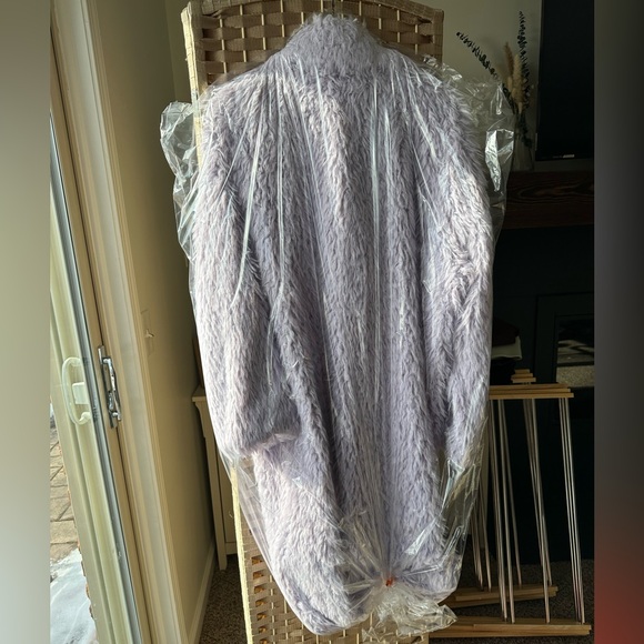 Anthropologie Lavender Faux Fur Coat - Picture 4 of 5